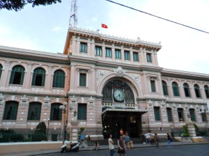 HMC Post office.; Built before the WW2, when Vietnam was still under French rule