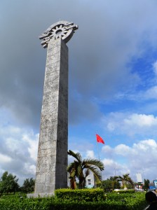 The Obelisk between Vietnam and Cambodia