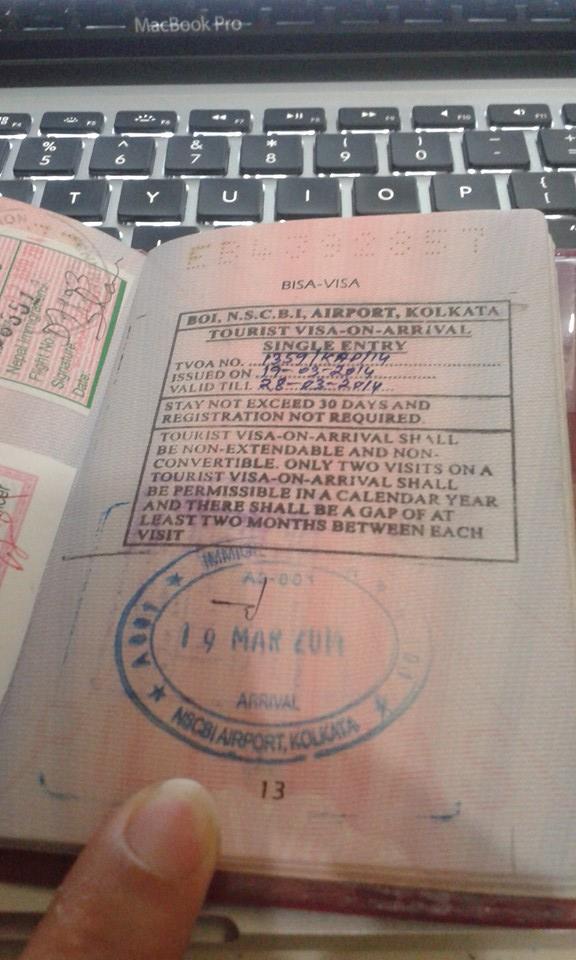 my tourist VOA Stamp. If you get your visa at the Embassy in your city, you will probably get the Sticker Version of the Visa