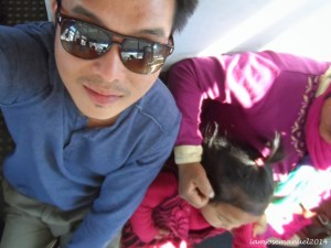 Bus ride to Kathmandu from bhaktapur