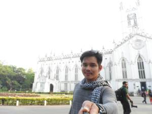 A Catholic Cathedral. a certain percent of the population in Kolkata are Roman Catholics, where Mother Teresa is among the pillars of this area's catholicism.
