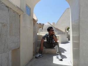 at Jantar Mantar Word Heritage Site ( Astronomical Instrument of Old India in reading the stars )
