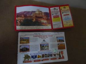 Composite Tickets to the Heritage Sites of Jaipur, which costs around 650 INR ( 12 usd )