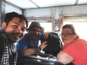 It was a relief to find Fran and Greg at the sleeper's class , they were also unsure of they got in the right train. haha ! 