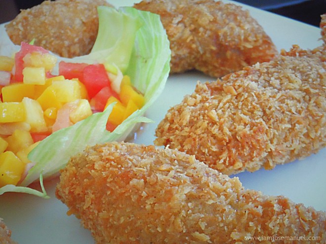 Dragonball D - A Shrimp Tempura with a twist of Durian Filling at the center.  Interestingly Tasteful at  208 pesos