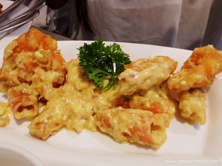 Cafe Taveraa Prawn in Butter and Salted Egg Sauce